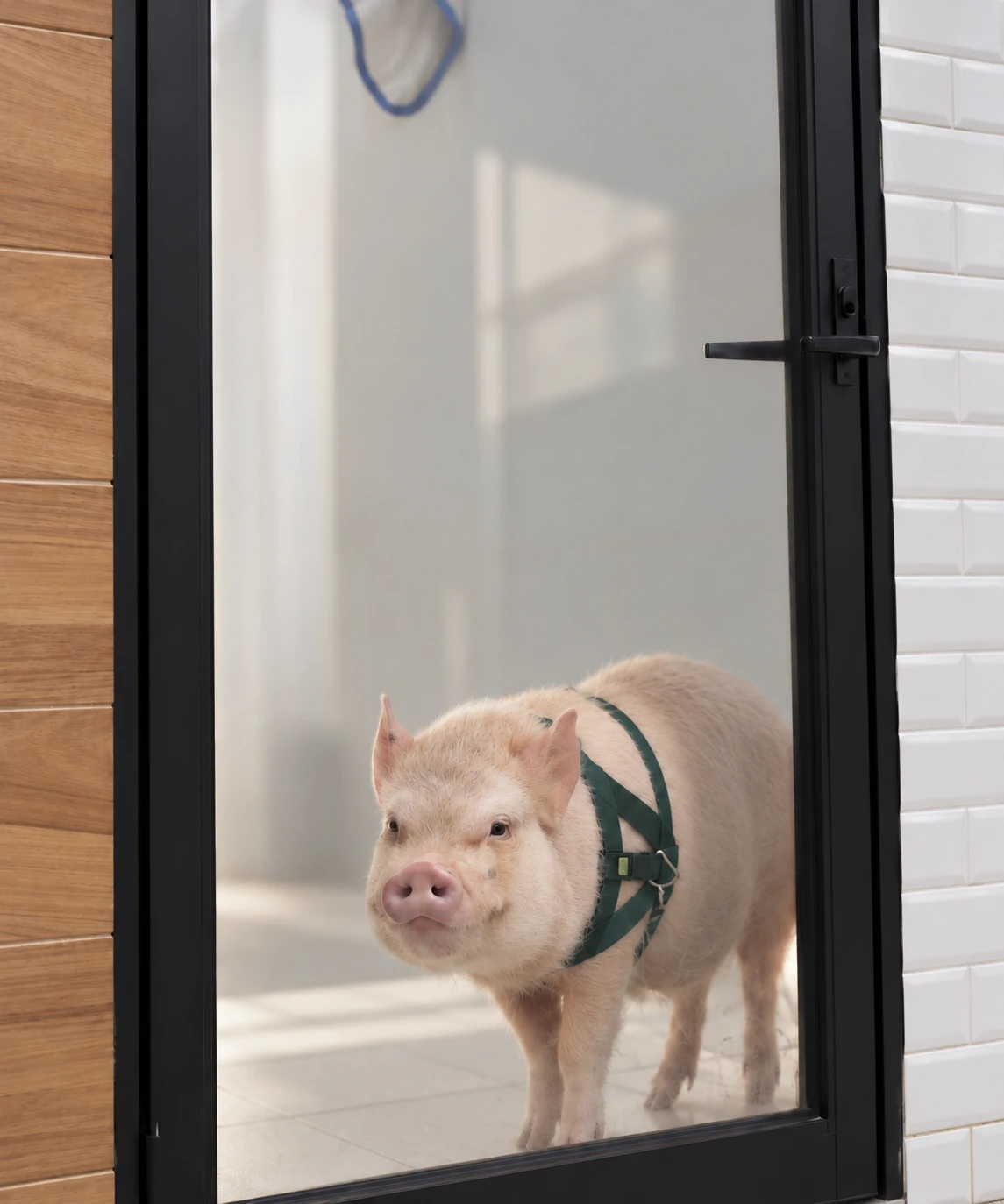 Nuestro cerdito huésped explorando Mascotia